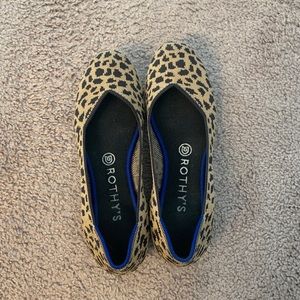 EUC Rothy’s Leopard Print Flats Size 8